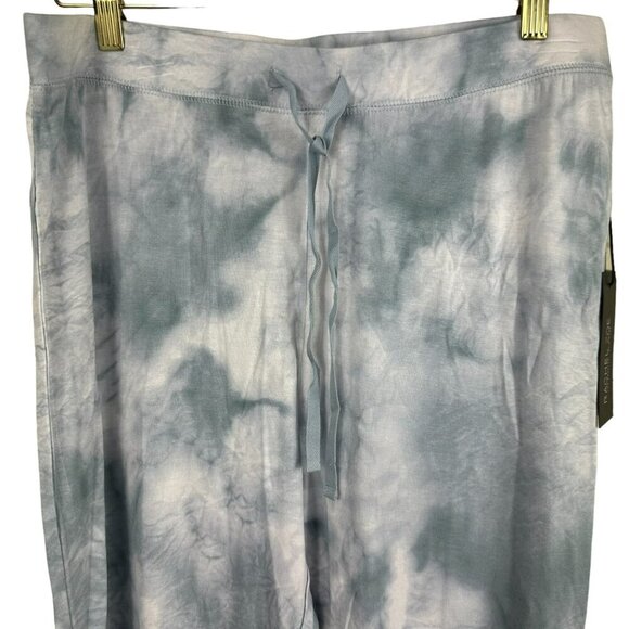 Rachel Zoe Tie Dye Soft French Terry Lined Jogger Pants Slate Blue Size Large - Picture 4 of 9